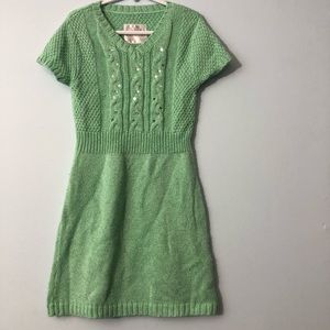 Mint knit dress girls size 8 justice
